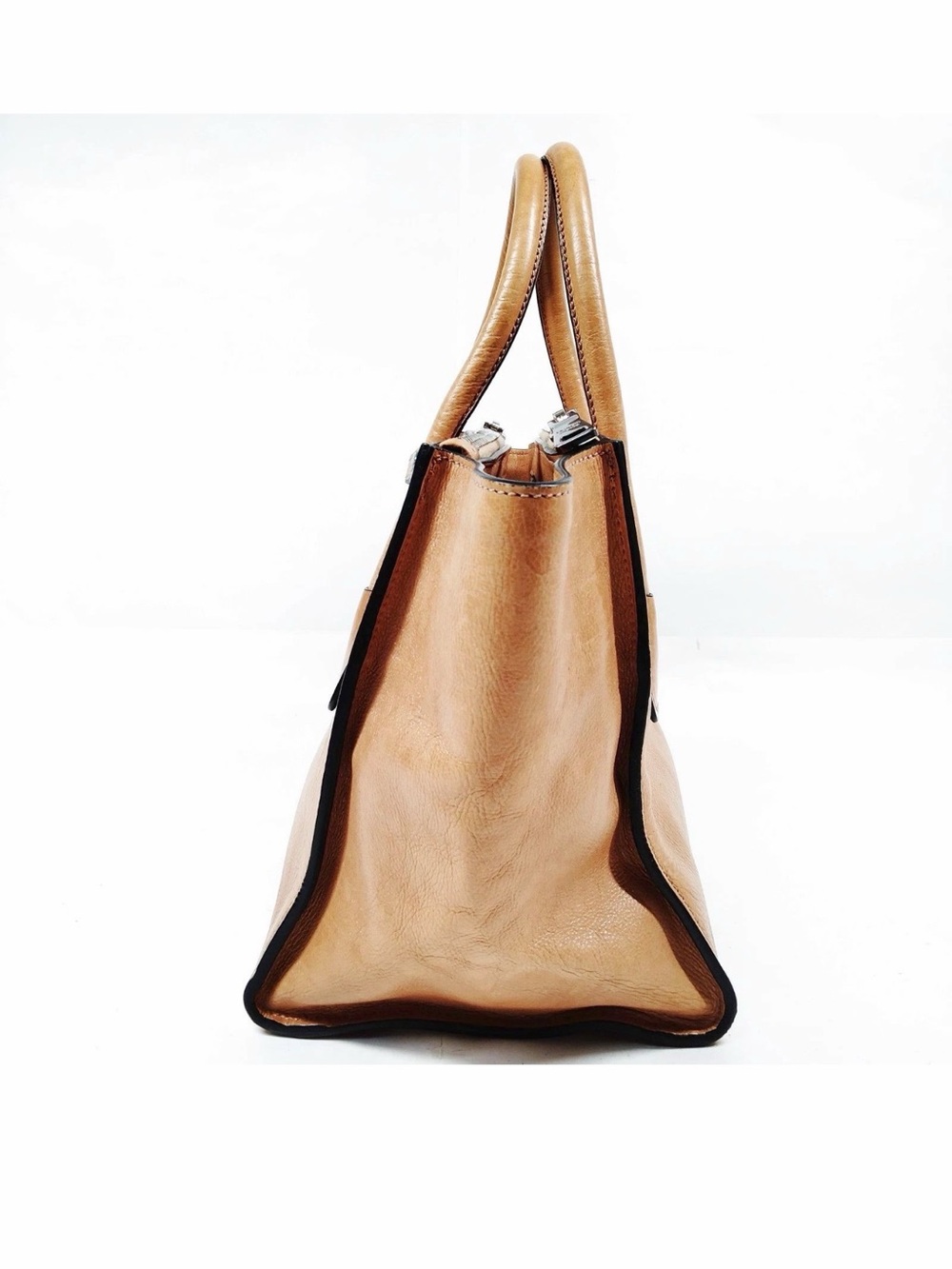 Prada Naturale Glace Calf Leather Twin Pocket Double Handle Tote - Picture 3 of 8